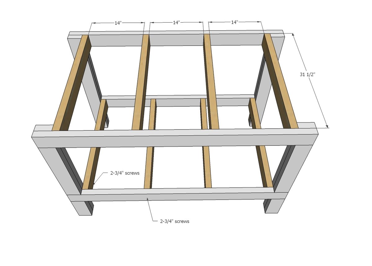 Ana White Easy DIY Garage Workshop Workbench - DIY Projects